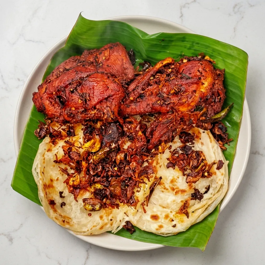 Thattukada Poricha Kozhi Kerala Roadside Fried Chicken at The Great Indian Delicacy YEG, Edmonton